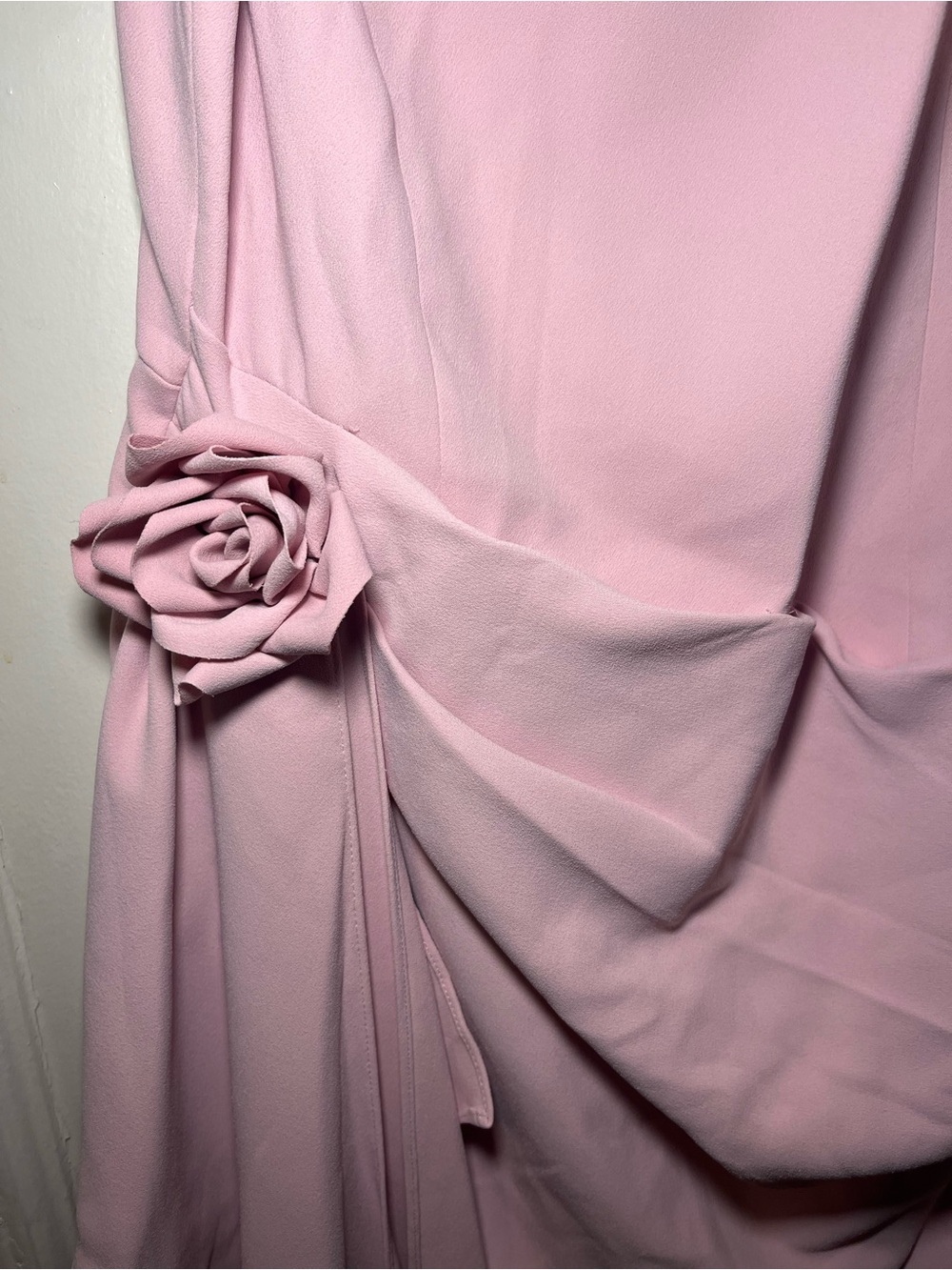MOTF Sleeveless Rose Detail Pink Evening Dress size L - Picture 4 of 8